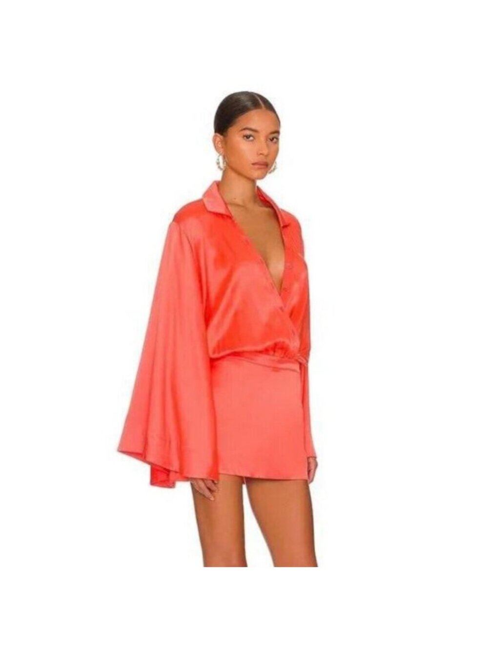 RETROFETE Hot Coral Sana Dress Size Medium NEW NWT